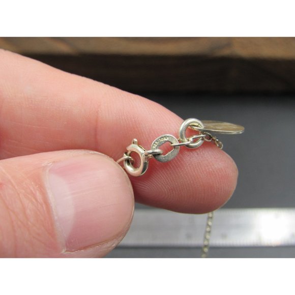 18" Sterling Silver Triple Genuine Pearls Necklace Vintage Minimalist Everyday - Picture 4 of 6